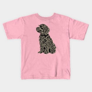 GoldenDoodle Silhoutte Kids T-Shirt